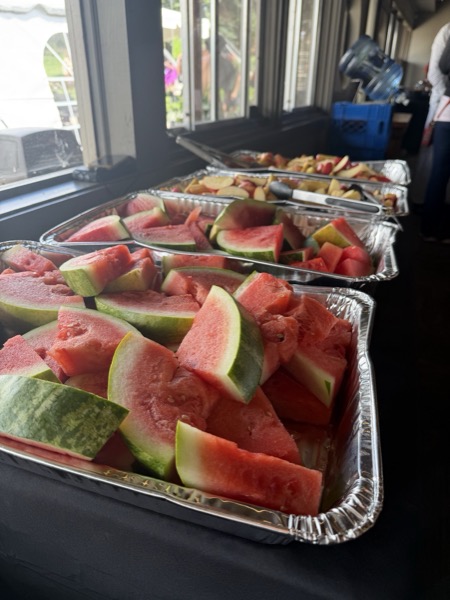 Vegan Wellness Retreats — a tray of fresh watermelon and cucumber