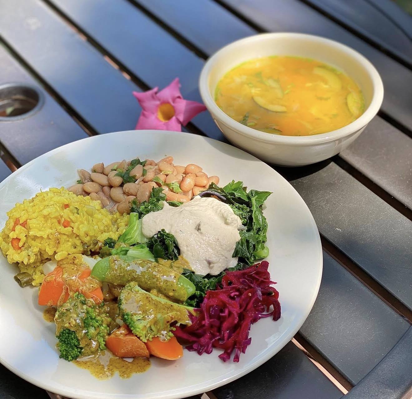 A plated dinner